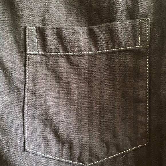 Aerie Crop Raw Edge Washed Out Black Size M - Picture 10 of 10